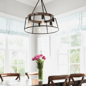 Brockton - 24 Inch 6 Light Chandelier | Bright & Plus.