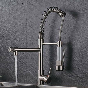 Carylon - LED Kitchen Spring Deck Mounted Faucet | Bright & Plus.