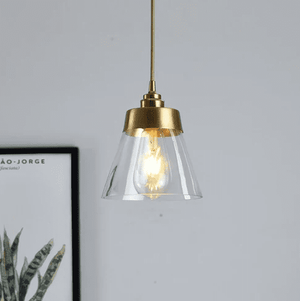 Cedrik Glass & Brass Pendant Lights