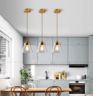 Cedrik Glass & Brass Pendant Lights