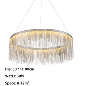 Detto - Circular LED Raindrop Chandelier | Bright & Plus.