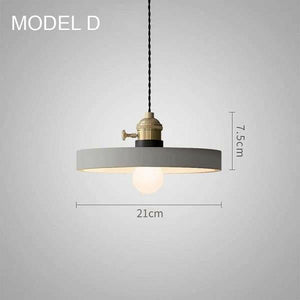 Concrete Vasa Minimalist Pendant Light | Bright & Plus.