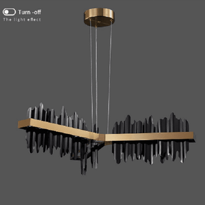 Copper Steel New Black Gold Luxury Chandelier | Bright & Plus.