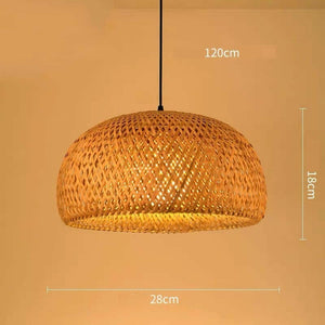 Creative Bamboo Woven Art Pendant Light