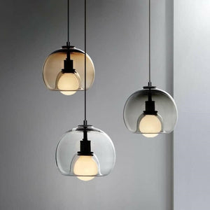 Dag - Modern Style Spherical Glass Pendant Lamp