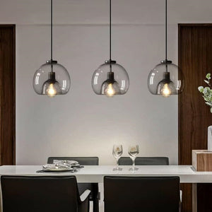 Dag - Modern Style Spherical Glass Pendant Lamp