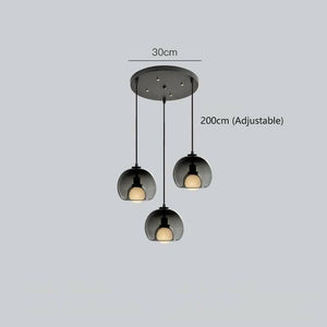 Dag - Modern Style Spherical Glass Pendant Lamp