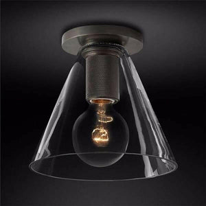 Dégager - Minimalist Clear Glass Ceiling Lamp | Bright & Plus.