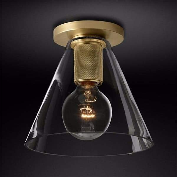 Dégager - Minimalist Clear Glass Ceiling Lamp | Bright & Plus.