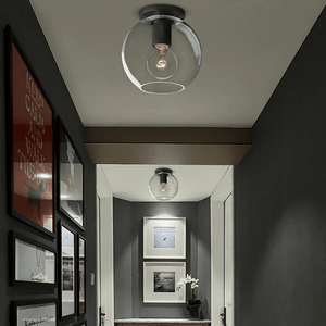 Dégager - Minimalist Clear Glass Ceiling Lamp | Bright & Plus.