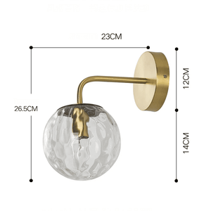 Deng - Deco Glass Ball Wall Light | Bright & Plus.