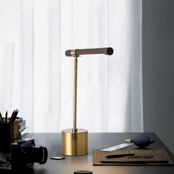 Designer Style Wood Grain Lamp | Bright & Plus.