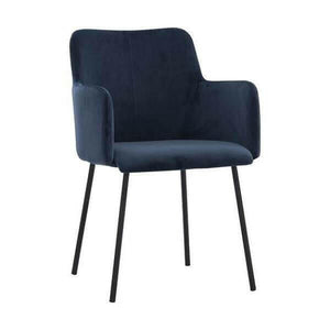 Desta - Navy Blue Dining Armchair | Bright & Plus.