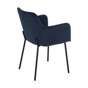 Desta - Navy Blue Dining Armchair | Bright & Plus.