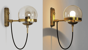 Dexter glass orb wall light | Bright & Plus.