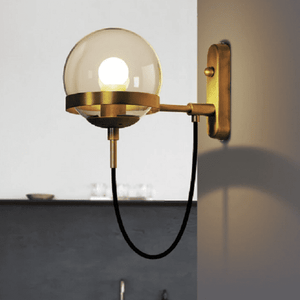 Dexter glass orb wall light | Bright & Plus.