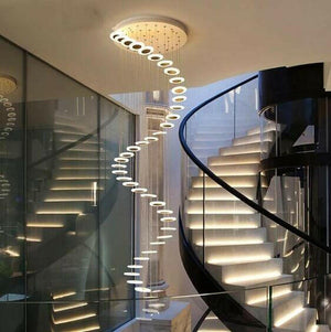 Dianna Wavedrop Staircase Chandelier | Bright & Plus.