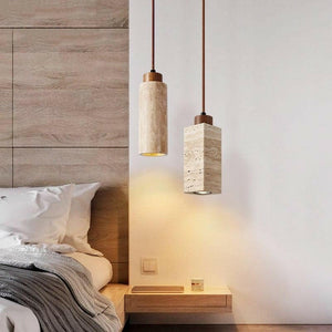 Dorte - Wabi-Sabi Travertine  Pendant Lamp