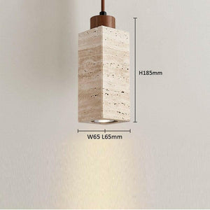 Dorte - Wabi-Sabi Travertine  Pendant Lamp