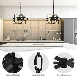 Drum - Metal Drum Shape Industrial Pendant Light | Bright & Plus.