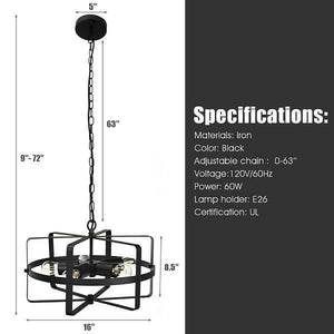 Drum - Metal Drum Shape Industrial Pendant Light | Bright & Plus.