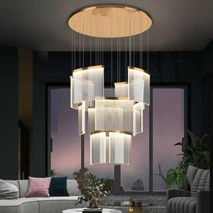 Duna - Modern Curved Acrylic Led Pendant Light