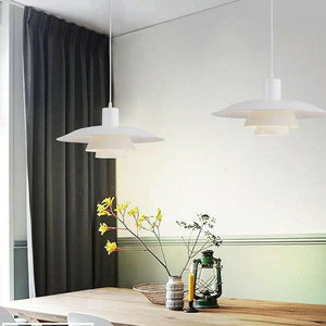 Ebbe - Modern White UFO Shaped Pendant Lamp