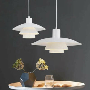 Ebbe - Modern White UFO Shaped Pendant Lamp