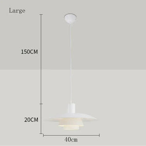 Ebbe - Modern White UFO Shaped Pendant Lamp