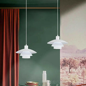 Ebbe - Modern White UFO Shaped Pendant Lamp