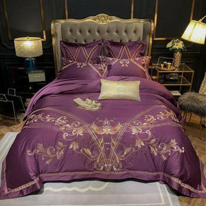 Efodia Ultra Egyptian Cotton Premium Embroidery Duvet Cover Set | Bright & Plus.