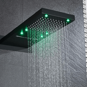 Elora - Rainfall LED Shower Head | Bright & Plus.