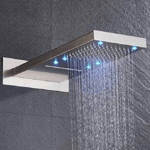 Elora - Rainfall LED Shower Head | Bright & Plus.