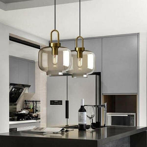 Emerald - Nordic Cognac Crystal Pendant Lights | Bright & Plus.