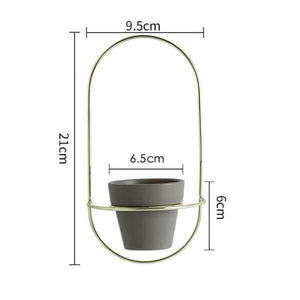 Esma - Rounded Wall Planter | Bright & Plus.