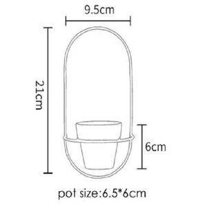 Esma - Rounded Wall Planter | Bright & Plus.