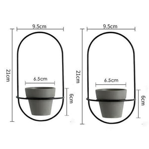 Esma - Rounded Wall Planter | Bright & Plus.