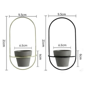 Esma - Rounded Wall Planter | Bright & Plus.