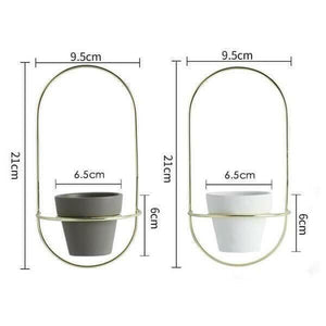 Esma - Rounded Wall Planter | Bright & Plus.