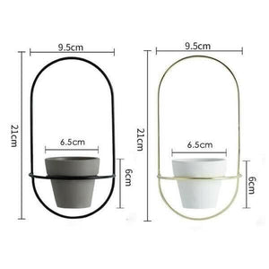 Esma - Rounded Wall Planter | Bright & Plus.