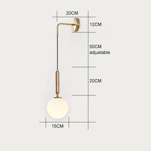 Ethan - Brass Wall Light Sconce | Bright & Plus.