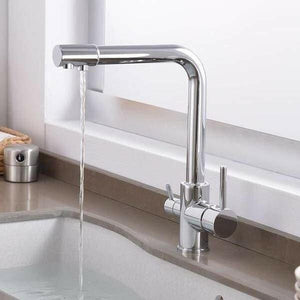 Evanie - Modern 3 in 1 Kitchen Faucet | Bright & Plus.