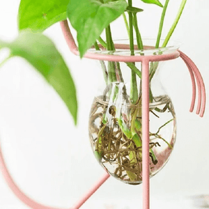 Flamingo Glass Desktop Planter | Bright & Plus.