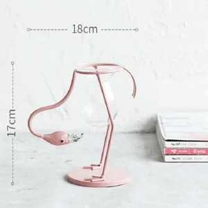 Flamingo Glass Desktop Planter | Bright & Plus.