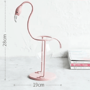 Flamingo Glass Desktop Planter | Bright & Plus.