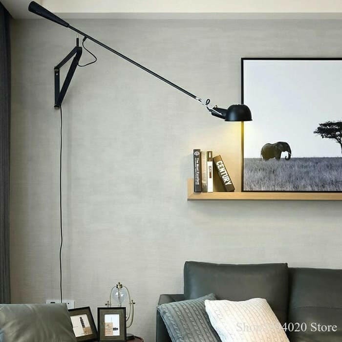 Flos - Minimalist Long Arm Wall Lamp with Socket