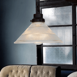 Fluted Glass Pendant Light | Bright & Plus.