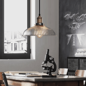 Fluted Glass Pendant Light | Bright & Plus.