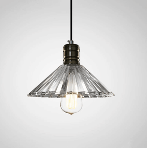 Fluted Glass Pendant Light | Bright & Plus.