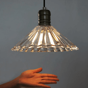 Fluted Glass Pendant Light | Bright & Plus.